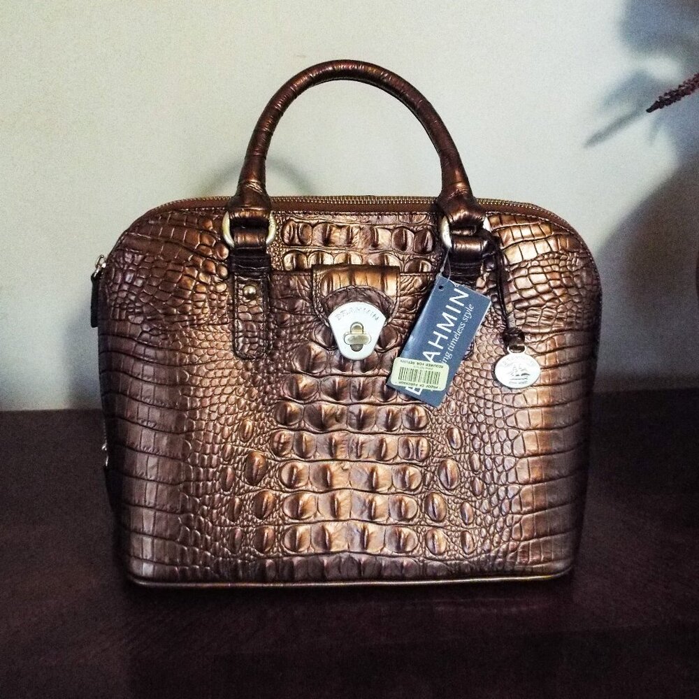 BRAHMIN VIVIANA MINERAL MELBOURNE LEATHER HANDBAG - NEW W/ TAG